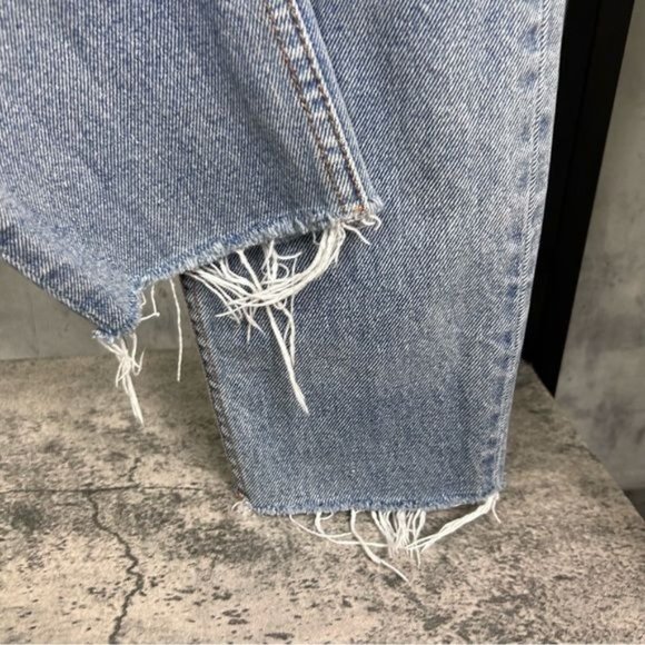 GRLFRND | Karolina High-Rise Light Wash Distressed Jeans in ‘Part Time Love’ - Picture 8 of 14